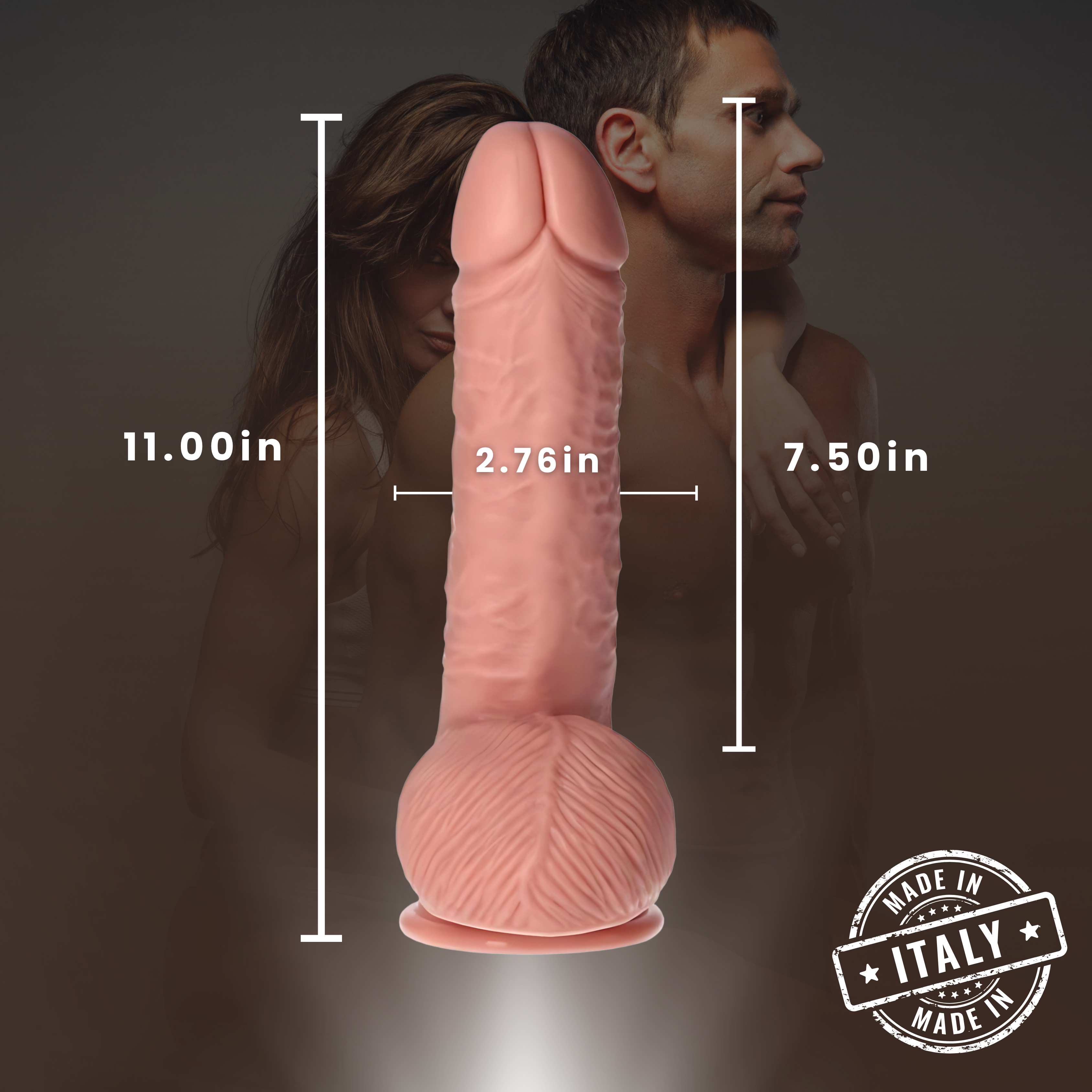Realistic Dildo Attila XXL  11"