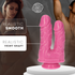 Double Dildo Realistic Cain and Abel  6"