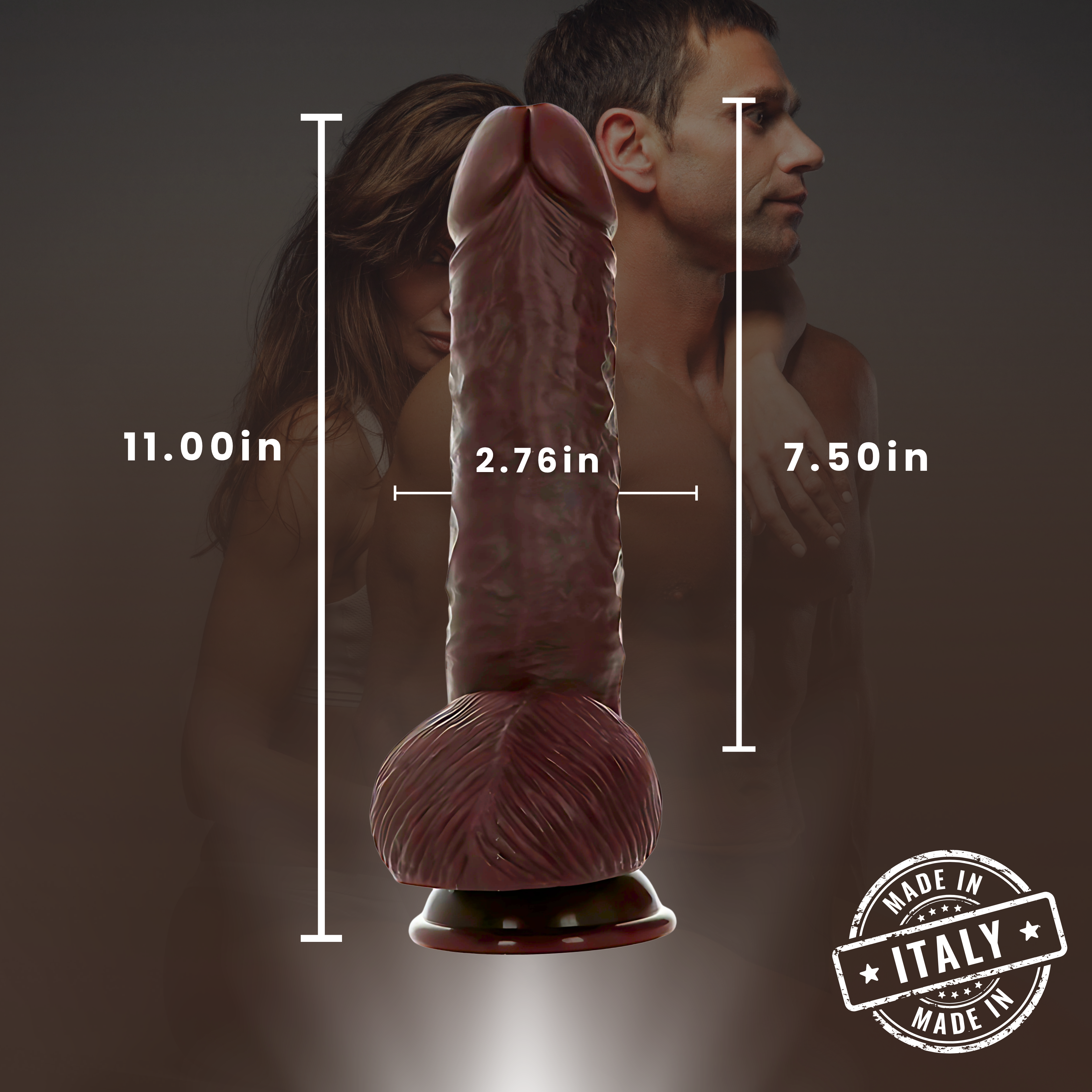 Realistic Dildo Attila  XXL  11"