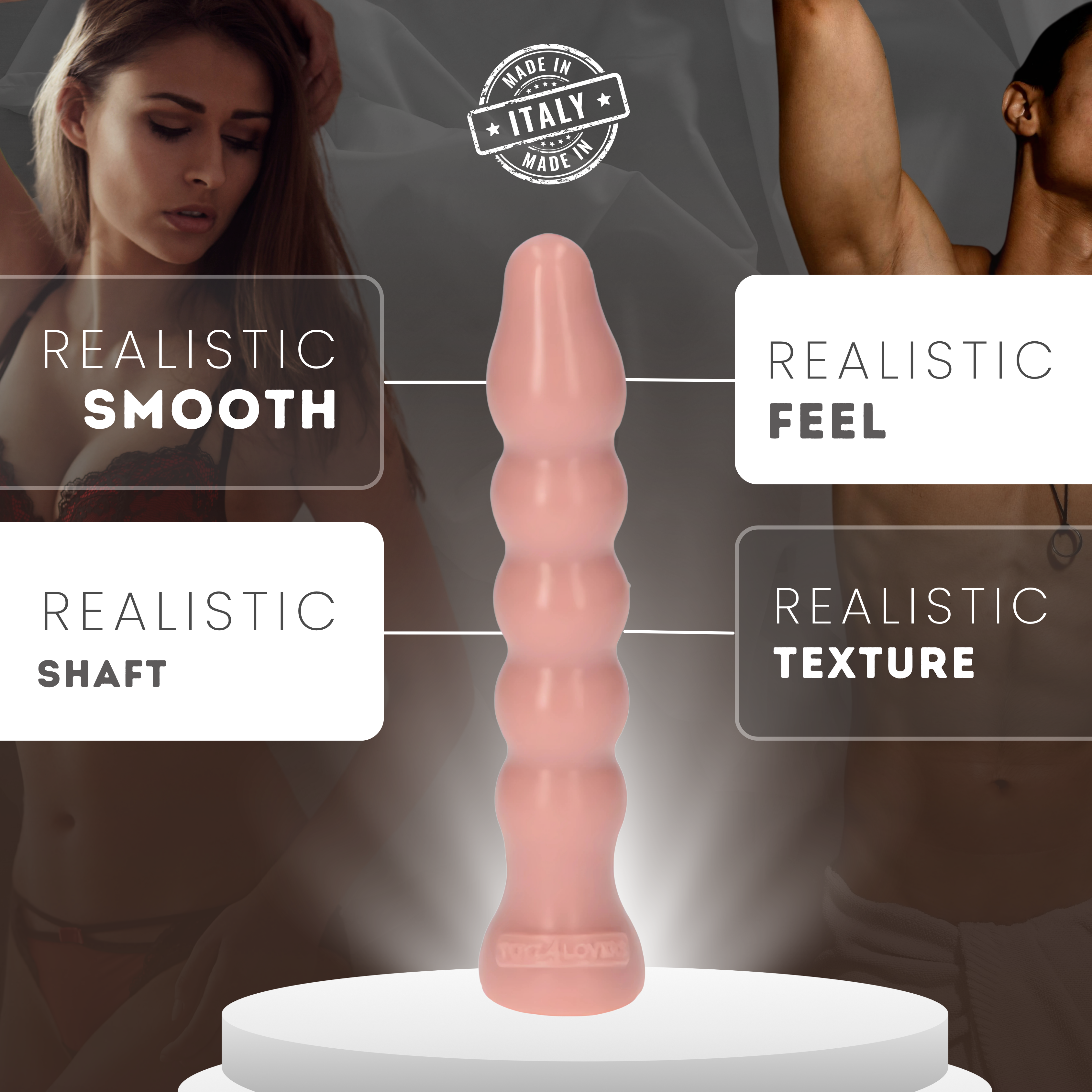 GaioAnal Dildo 6.1" BLACK